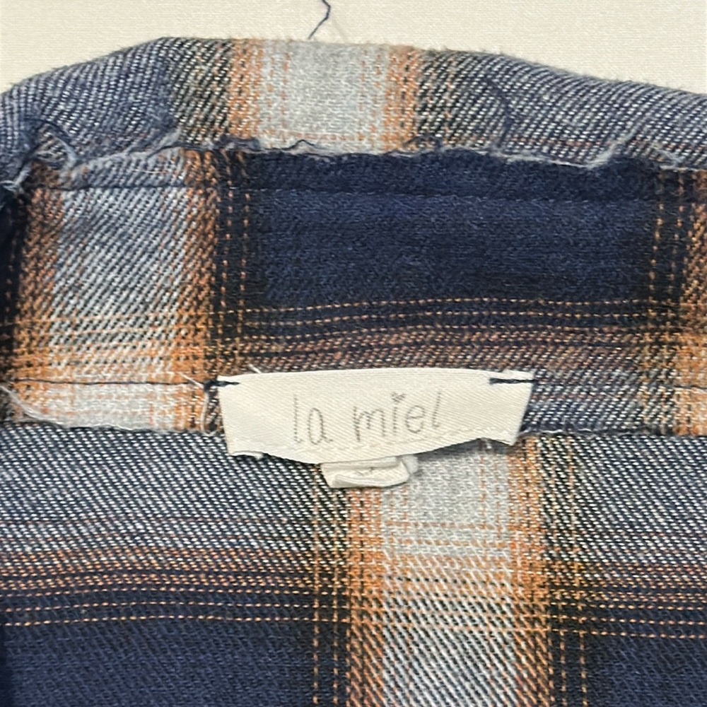 La Miel Plaid Button Down Shirt - Picture 3 of 5
